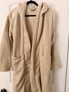summer & rose Plush Hooded Kids Jacket in Cream
